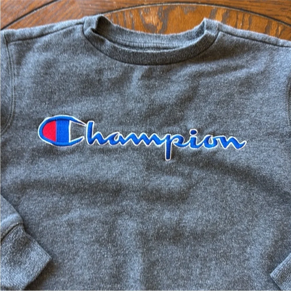 Champion Heather Gray Crew Neck Sweatshirt